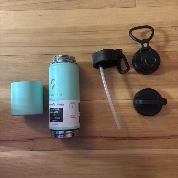 Puddles 2 Oceans Insulated Water Bottle & Snack Container - Picture 3 of 14